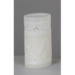 Cirio Calado Ivory 8*15 cms